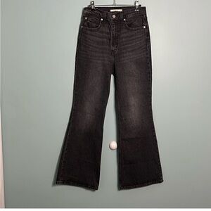 Levi's Black Wide Leg Flare Jeans